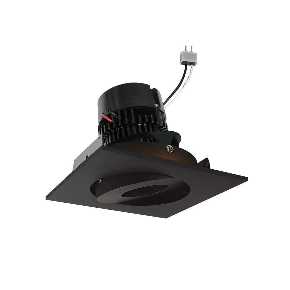4&#34; Pearl Low Voltage LED Square Adjustable Gimbal Retrofit, 1050lm / 11W, 3500K, Bronze Finish