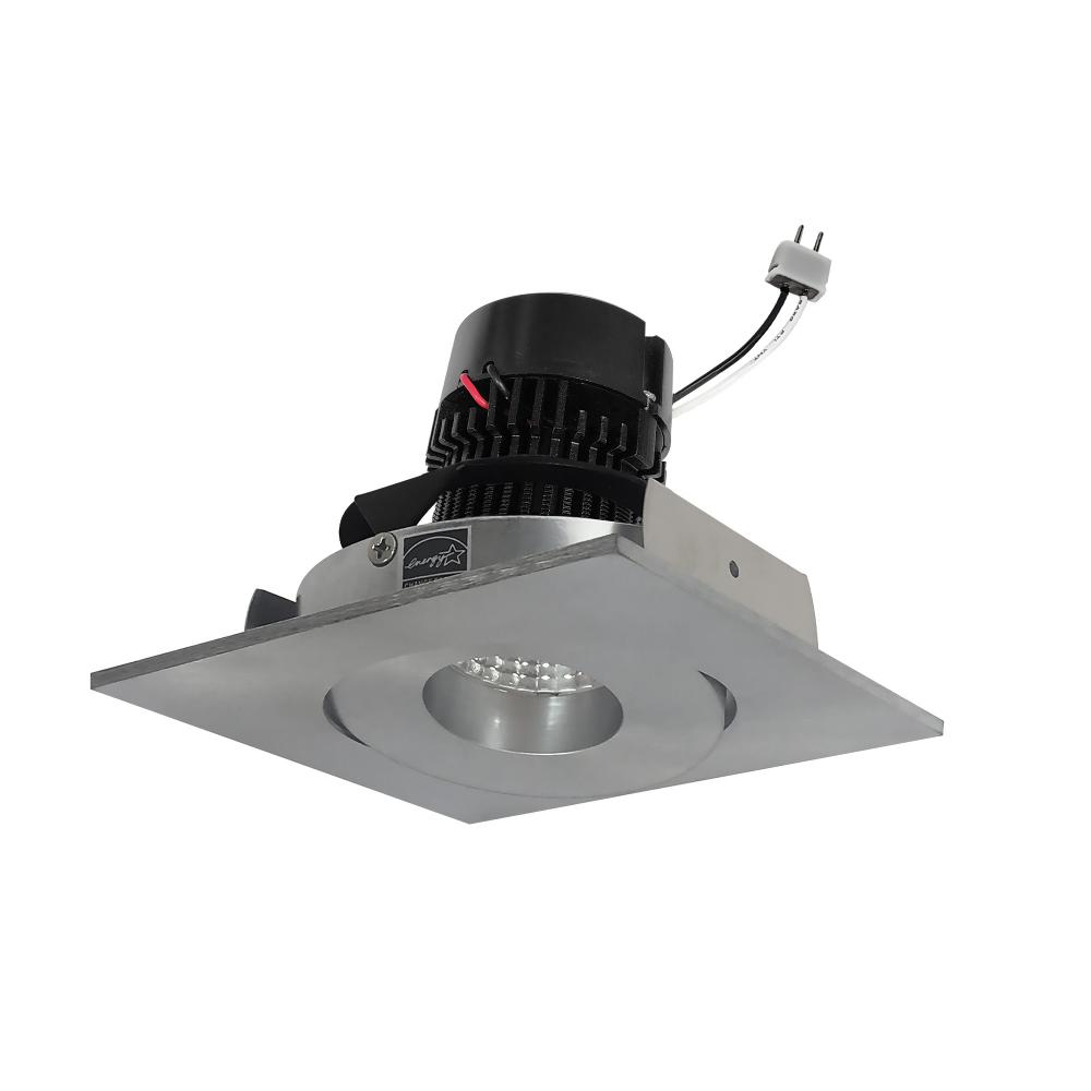 4&#34; Pearl Low Voltage LED Square Adjustable Gimbal Retrofit, 1050lm / 11W, 2700K, Natural Metal