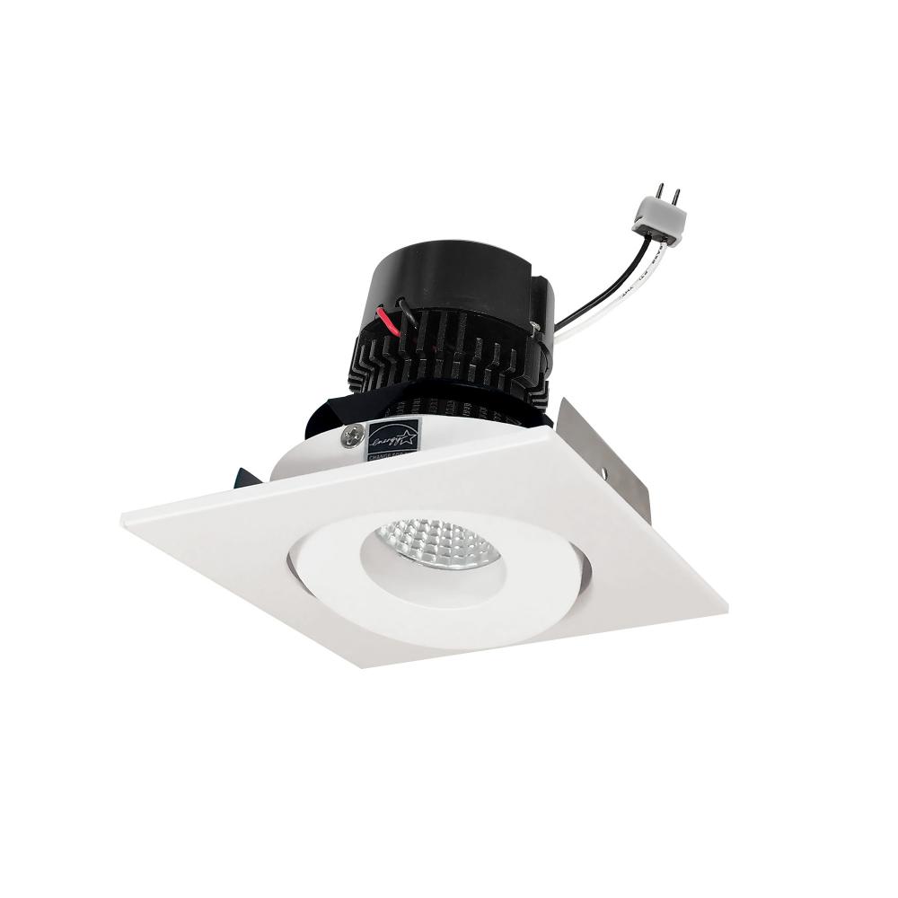 4&#34; Pearl Low Voltage LED Square Adjustable Gimbal Retrofit, 600lm / 11W, Comfort Dim, White