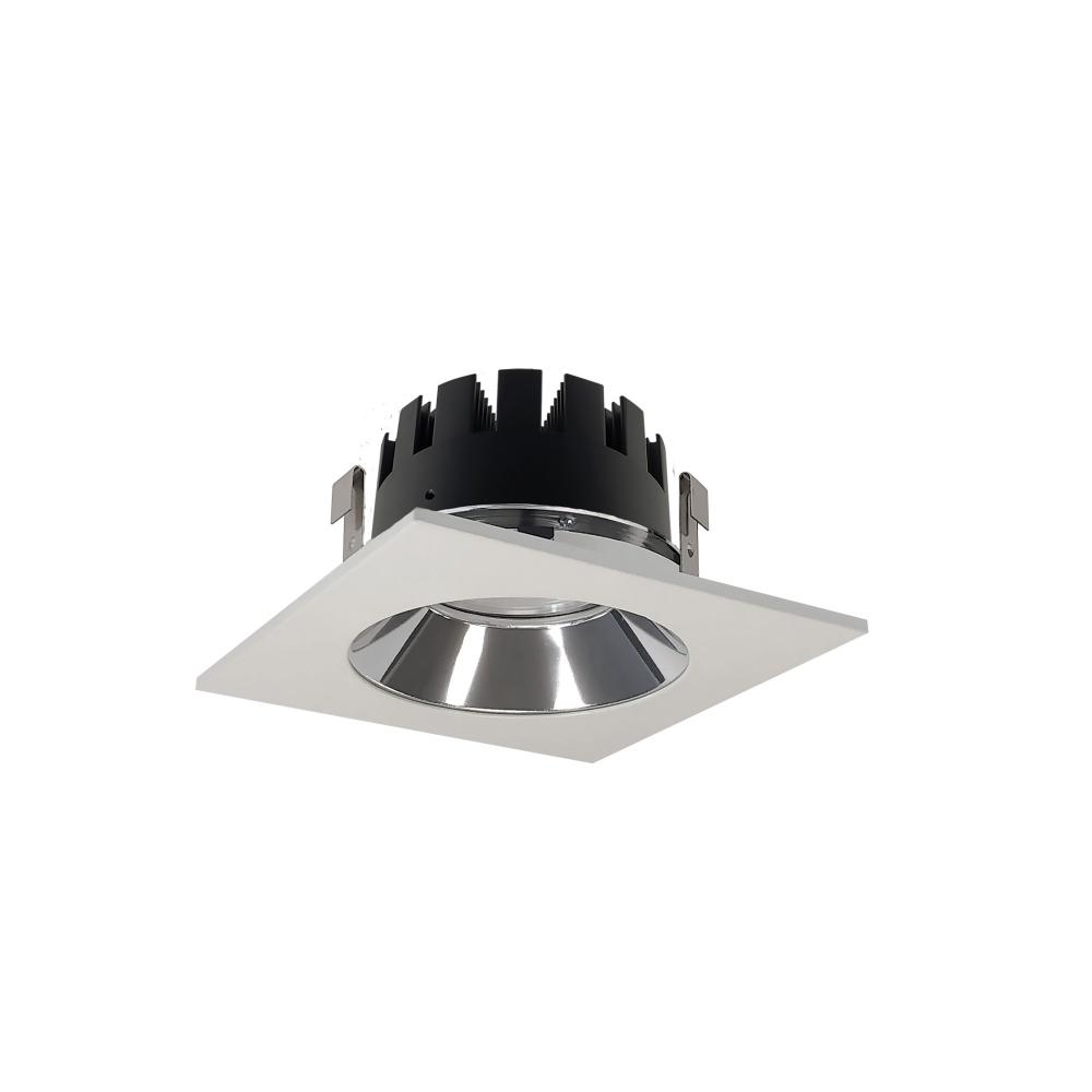 4&#34; Marquise III Square Open Reflector, 1500lm, 3500K, Flood Optic, Clear Reflector/White Flange