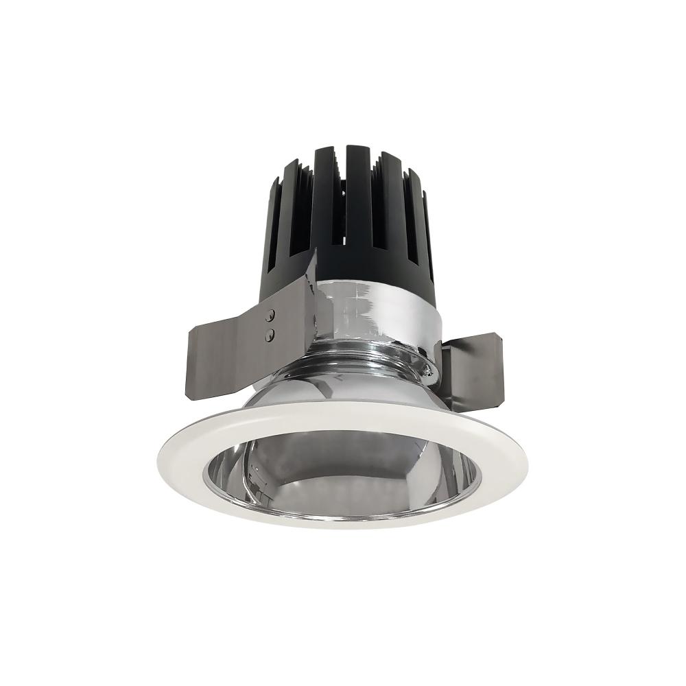 5&#34; Marquise III Round Open Reflector, 2000lm, 3000K, Flood Optic, Clear Reflector/White Flange