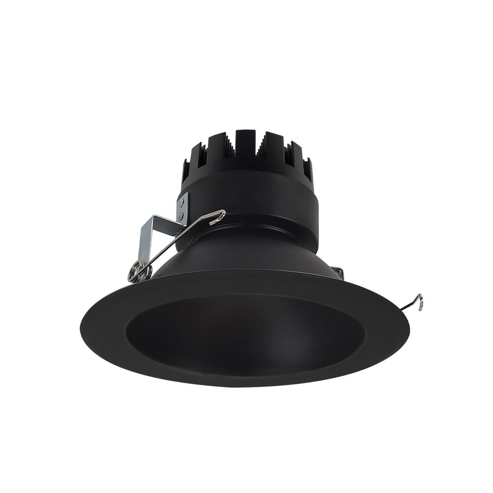6&#34; Marquise III Round Open Reflector, 1500lm, 3000K, Flood Optic, Black Reflector/Black Flange
