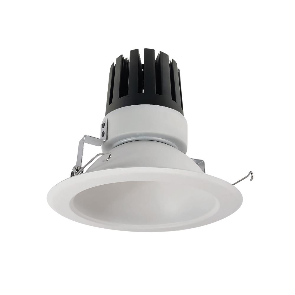 6&#34; Marquise III Round Open Reflector, 2000lm, 4000K, Flood Optic, Matte Powder White