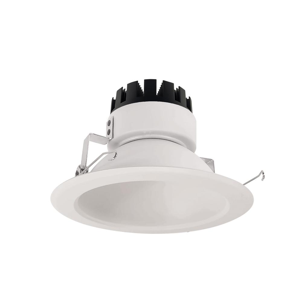 6&#34; Marquise III Round Open Reflector, 900lm, 4000K, Flood Optic, White Reflector/White Flange