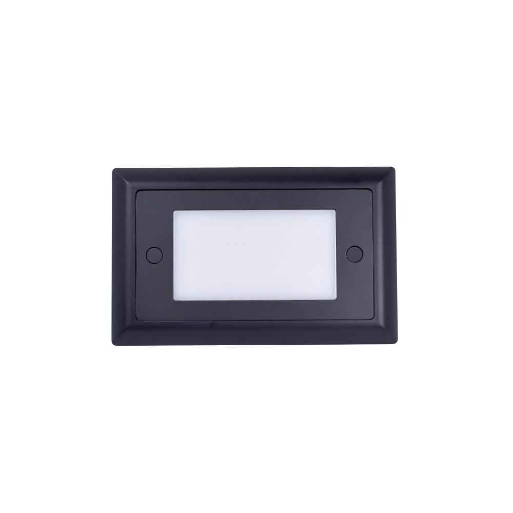 Mia Die-Cast Mini LED Step Light w/ Frosted Lens Face, 74lm, 1.5W, 3000K, Bronze, 120V Dimming