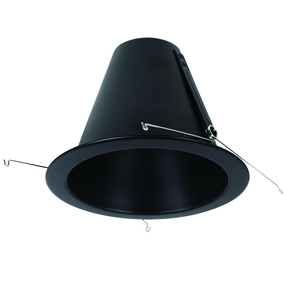 6&#34; Airtight Aluminum Cone Reflector, Black