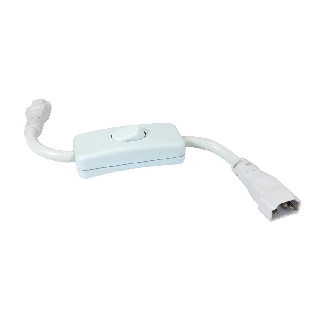 8-1/2&#34; Power Cord with On/Off Switch for NULS, White Finish