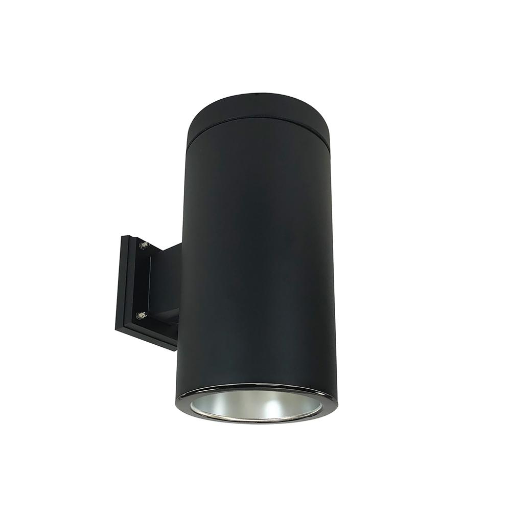 6" Sapphire III Wall Mount Black Cylinder, Diffused Clear Reflector/Black Flange, 120V; Phase