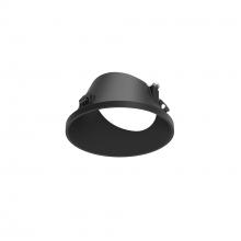 Nora NAPT-3RWWB - 3" Apollo Round Flangeless Wall Wash Trim, Black Finish