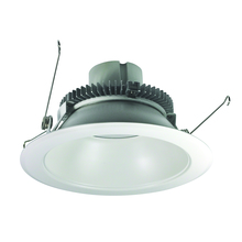 Nora NLCBC2-65130WW/10 - 6" Cobalt Click Round Retrofit Reflector, 1000lm / 12W, 3000K, White Reflector / White Flange