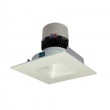 Nora NPR-4SNDSQCDXWW - 4" Pearl LED Square Retrofit Reflector with Square Aperture, 800lm / 12W, Comfort Dim, White