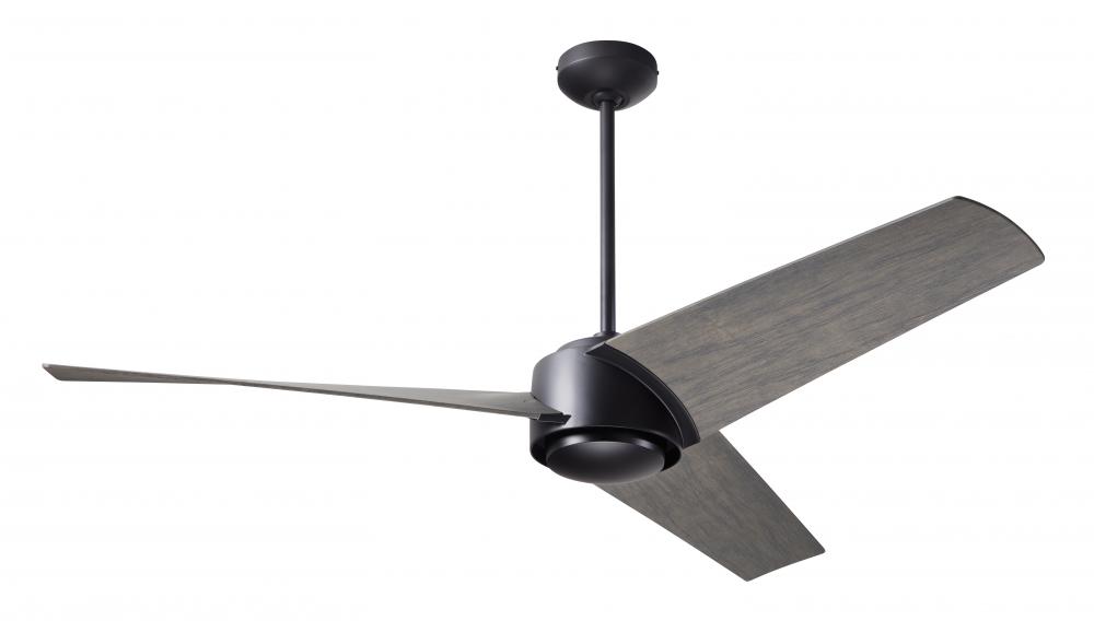 Ambit DC Fan- Matte Black Finish; 56&#34; Graywash Blades; No Light; Remote Control