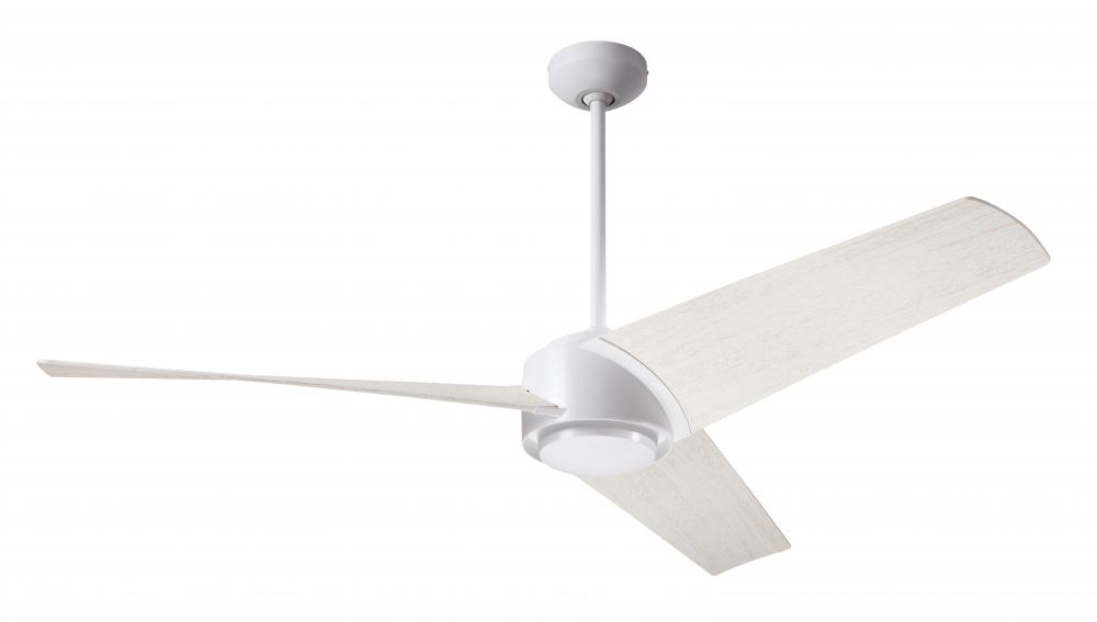 Ambit DC Fan- Matte White Finish; 56&#34; Whitewash Blades; No Light; Remote Control
