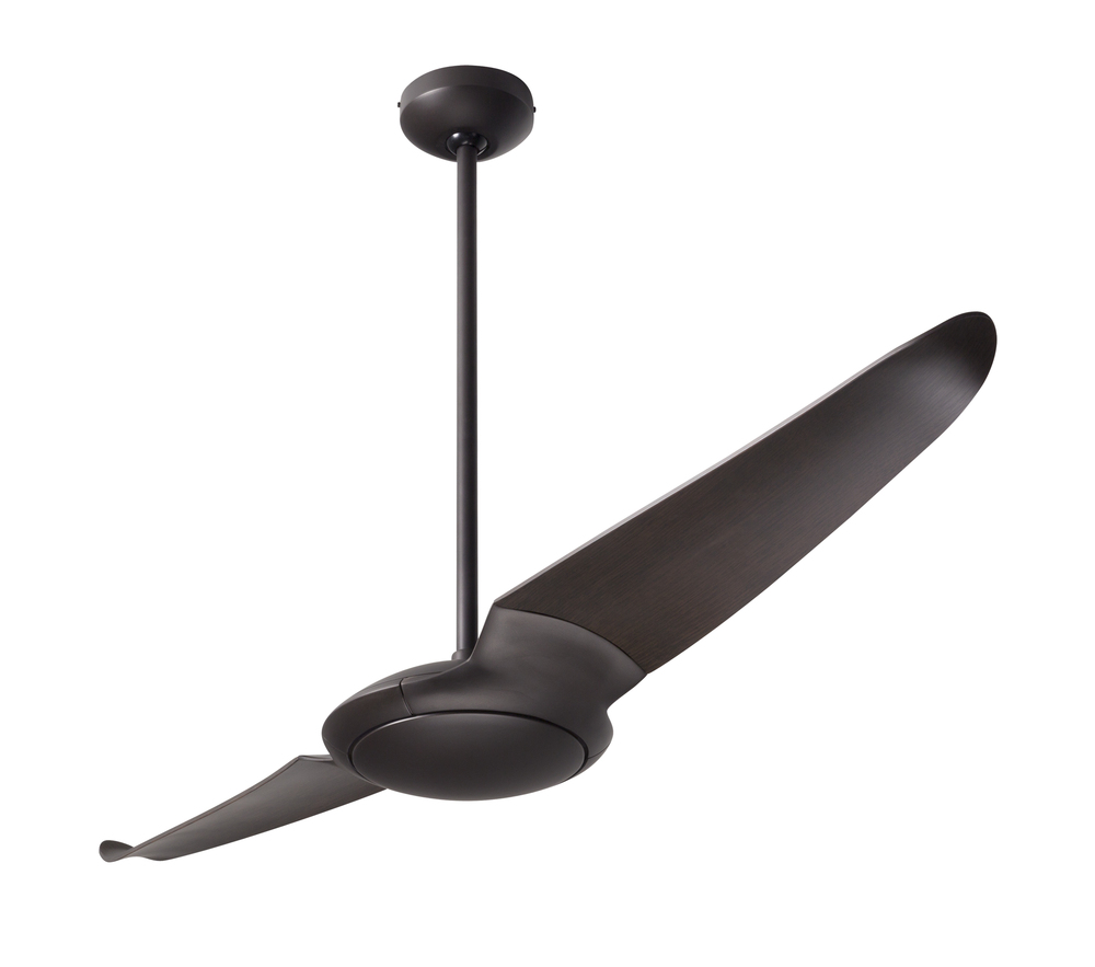 IC/Air (2 Blade ) Fan; Dark Bronze Finish; 56&#34; Ebony Blades; No Light; Wall/Remote Combo Control