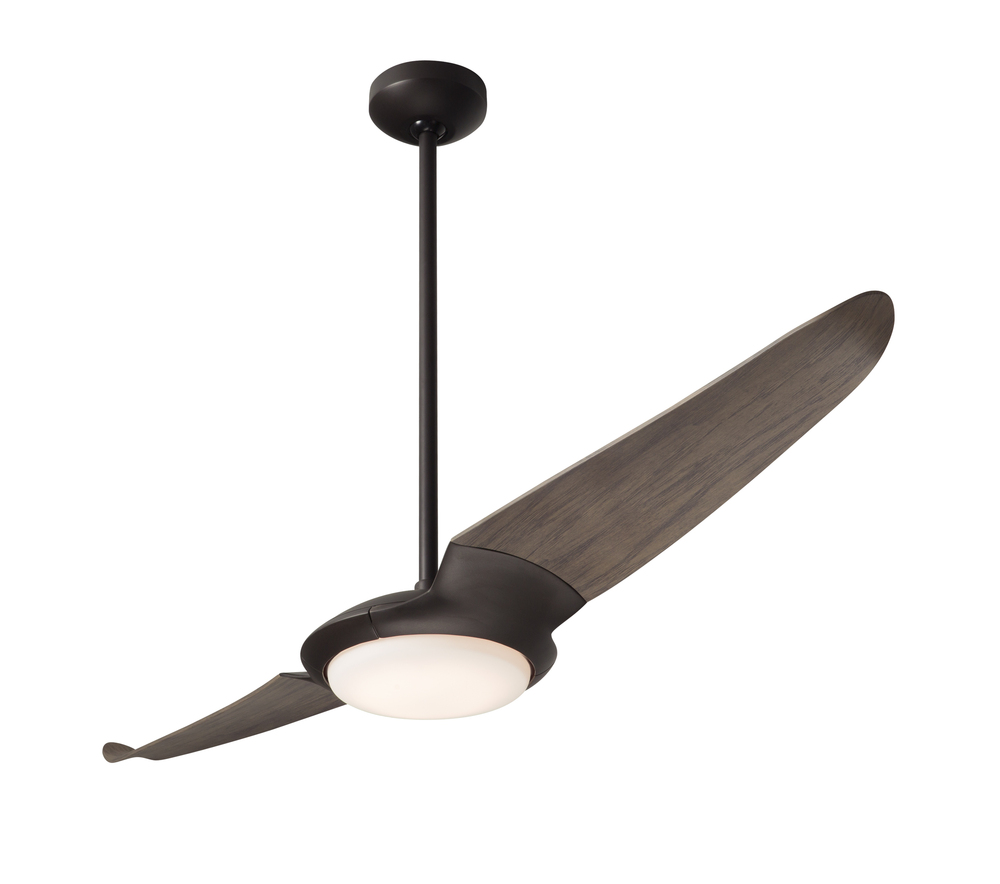 IC/Air (2 Blade ) Fan; Dark Bronze Finish; 56&#34; Graywash Blades; 20W LED; Wall/Remote Combo Contr