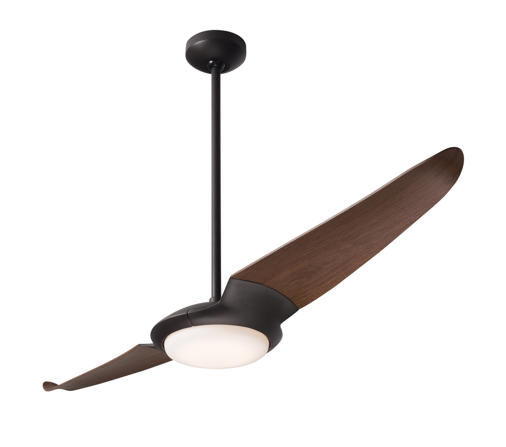 IC/Air (2 Blade ) Fan; Dark Bronze Finish; 56&#34; Mahogany Blades; 20W LED; Wall/Remote Combo Contr