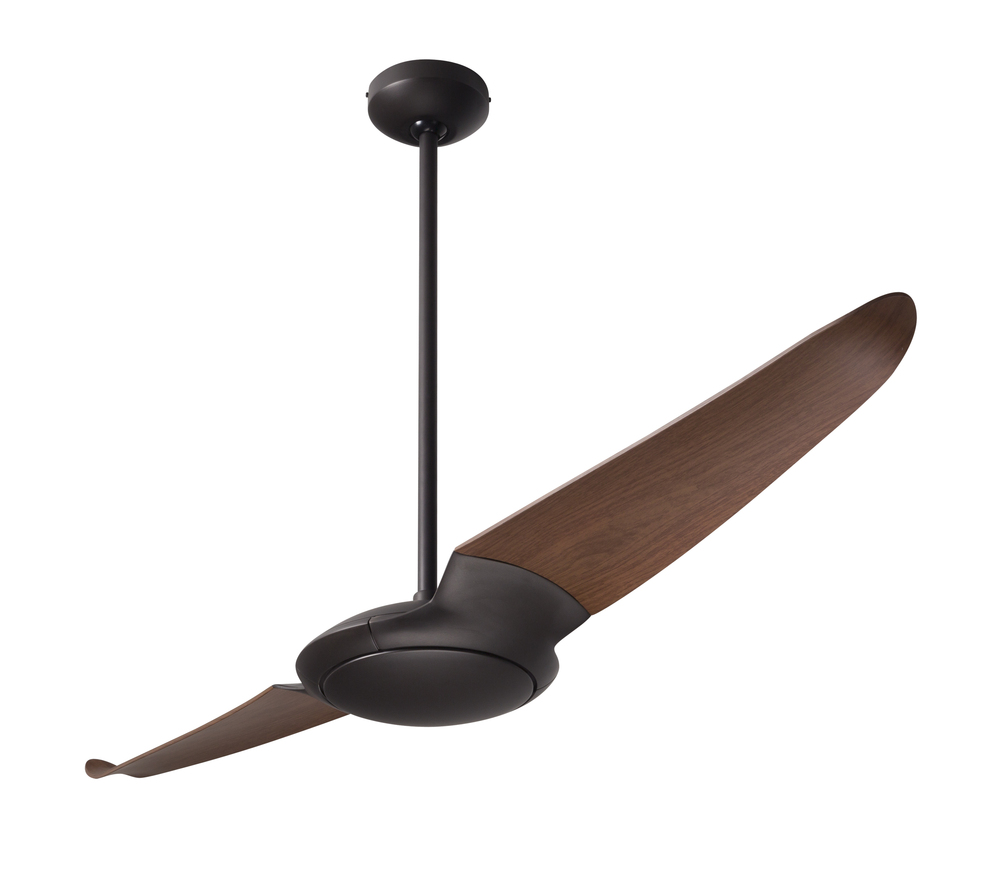 IC/Air (2 Blade ) Fan; Dark Bronze Finish; 56&#34; Mahogany Blades; No Light; Wall/Remote Combo Cont