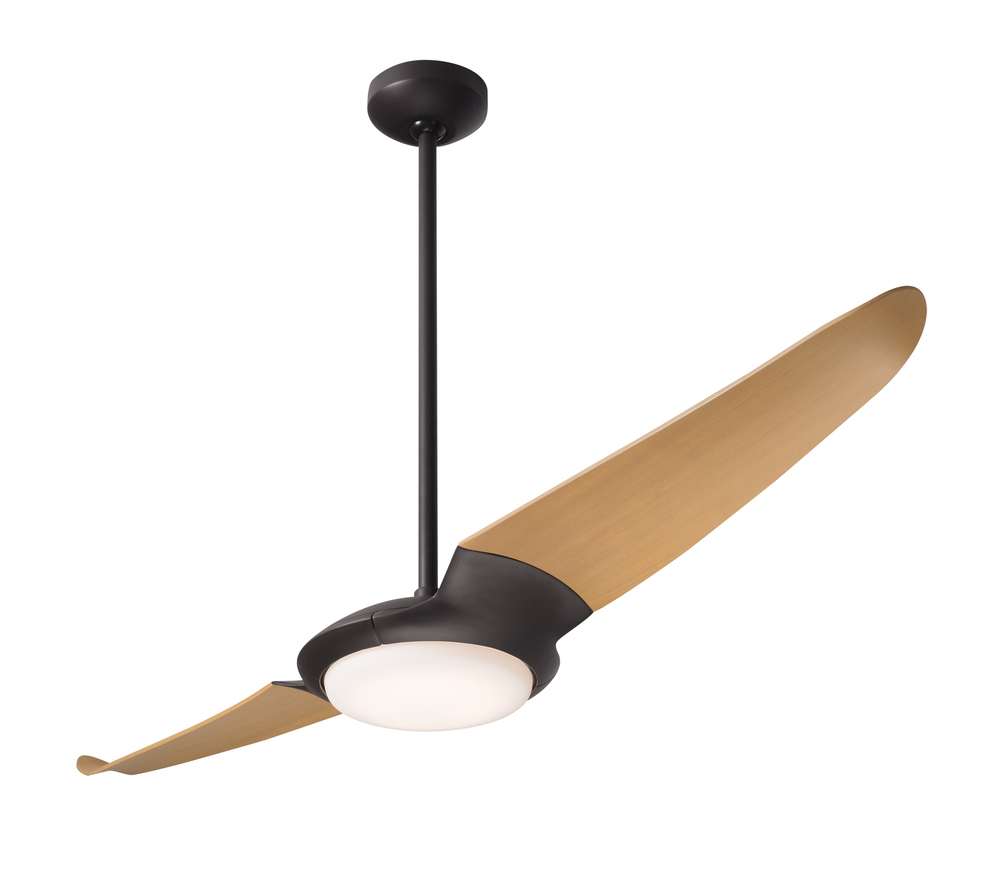 IC/Air (2 Blade ) Fan; Dark Bronze Finish; 56&#34; Maple Blades; 20W LED; Wall/Remote Combo Control