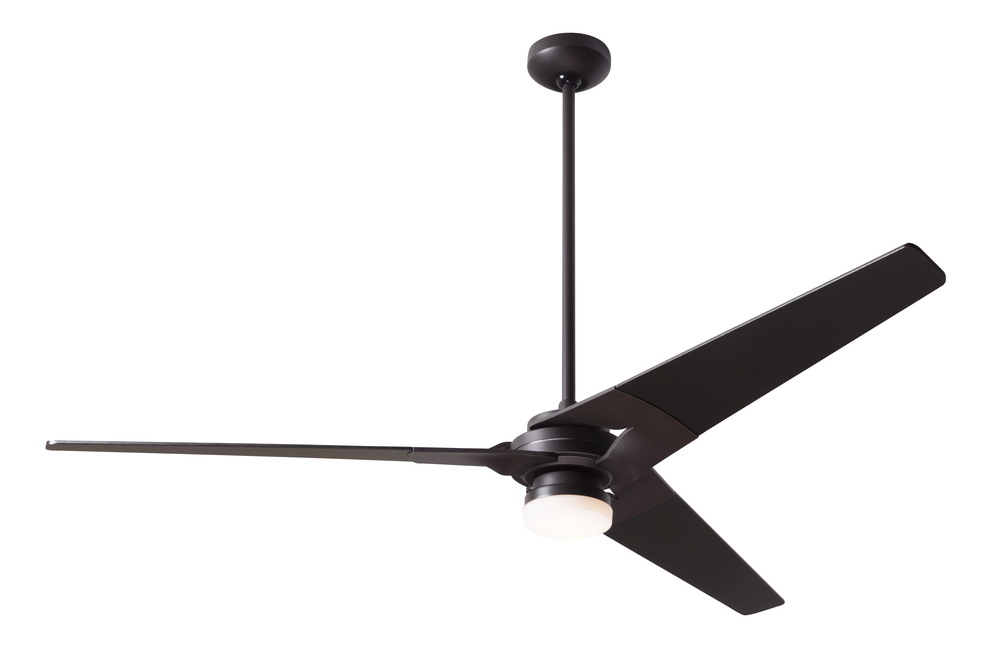 Torsion Fan; Dark Bronze Finish; 62&#34; Whitewash Blades; 17W LED; Fan Speed and Light Control