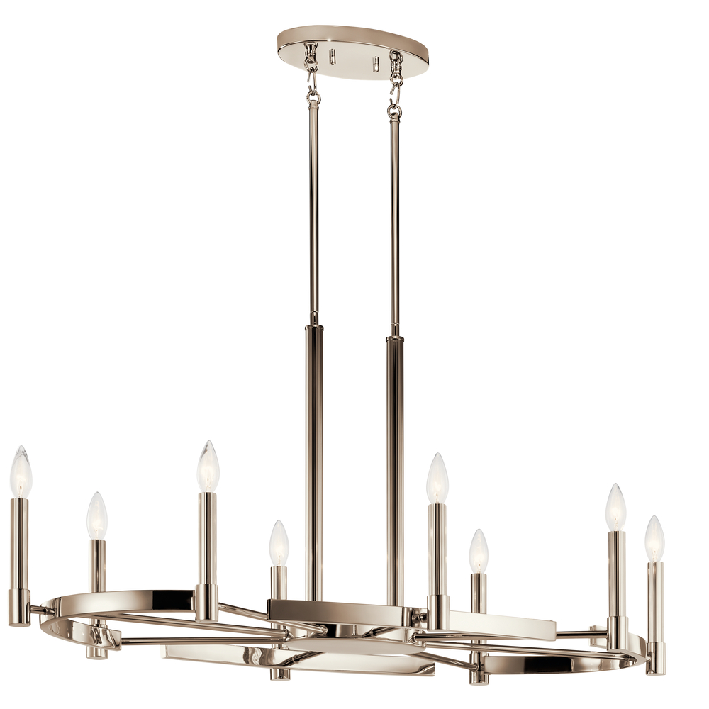 Oval Chandelier 8Lt