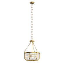 Kichler 42389NBR - Roux™ 22.25" 3 Light Pendant Natural Brass