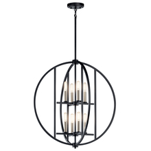 Kichler 43643BK - Samural™ 8 Light Chandelier in Black