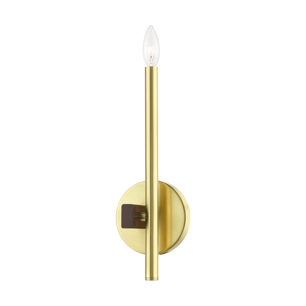 1 Lt Satin Brass ADA Single Sconce