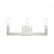 Livex Lighting 16813-91 - 3 Lt Brushed Nickel Bath Vanity