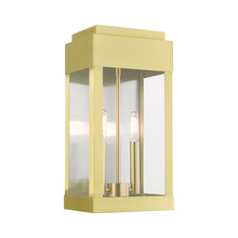 Livex Lighting 21235-12 - 2 Lt Satin Brass Outdoor Wall Lantern