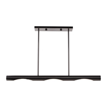 Livex Lighting 45917-46 - 3 Lt Black Chrome Linear Chandelier