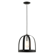 Livex Lighting 49643-14 - 1 Lt Textured Black Pendant