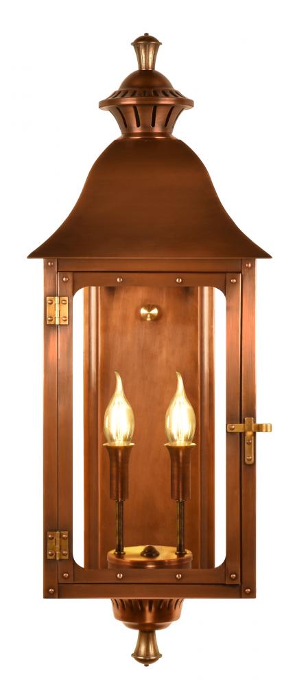 The CopperSmith Biltmore  Antler Hill 29&#34; Tall Copper Electric Wall Mount Outdoor LT Lantern