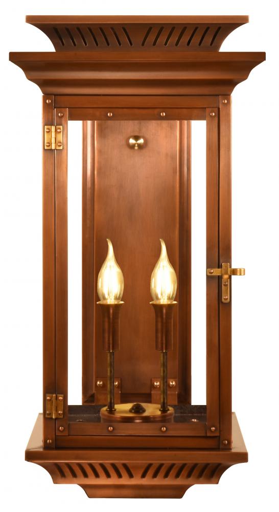 The CopperSmith Biltmore Collection Approach 20&#34; Tall Copper Electric Wall Mount Outdoor LT Lant