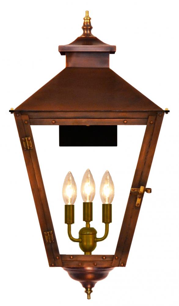 The CopperSmith Conception Street 29&#34; Tall Copper Electric Wall Mount Outdoor Light Lantern Scon