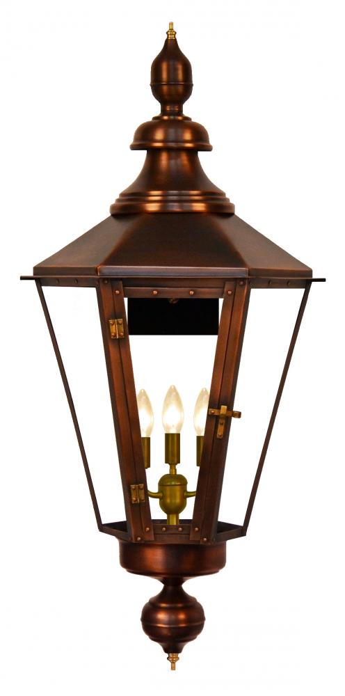 The CopperSmith Eslava Street 40&#34; Tall Copper Electric Wall Mount Outdoor Light Lantern Sconce