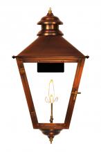 The Coppersmith AS43G - The CopperSmith Adam Street 29" Tall Copper Gas Wall Mount Outdoor Light Lantern Sconce