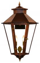 The Coppersmith BS61E - The CopperSmith Bayou Street 20" Tall Copper Electric Wall Mount Outdoor Light Lantern Sconce