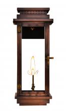 The Coppersmith CO24G - The CopperSmith Contempo 22" Tall Copper Gas Wall Mount Outdoor Light Lantern Sconce