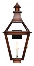The Coppersmith CR22G - The CopperSmith Creole 25" Tall Copper Gas Wall Mount Outdoor Light Lantern Sconce