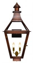 The Coppersmith CR27E - The CopperSmith Creole 30" Tall Copper Electric Wall Mount Outdoor Light Lantern Sconce