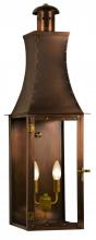 The Coppersmith FCH30E - The CopperSmith Churchill Flush 28" Tall Copper Electric Wall Mount Outdoor Light Lantern Sconce