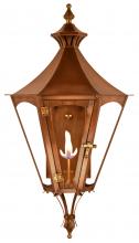 The Coppersmith GA25G - The CopperSmith Biltmore Collection Gala 25" Tall Copper Gas Wall Mount Outdoor Light Lantern