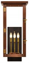 The Coppersmith MO27E - The CopperSmith Moneo 27" Tall Copper Electric Wall Mount Outdoor Light Lantern Sconce