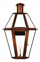 The Coppersmith MV25G - The CopperSmith Mount Vernon 25" Tall Copper Gas Wall Mount Outdoor Light Lantern Sconce
