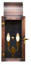 The Coppersmith WT18E - The CopperSmith Whitney 18" Tall Copper Electric Wall Mount Outdoor Light Lantern Sconce