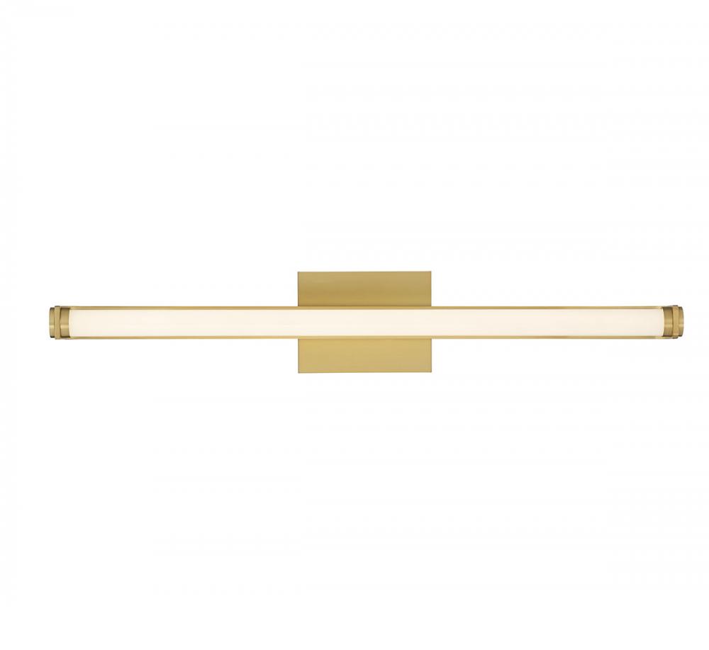 Mola, Large LED Wall Mount, Plated Brushed Gold