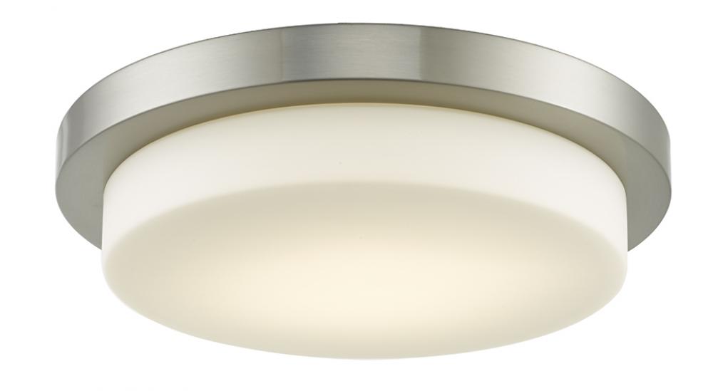 16&#34; Stepped Opal Glass Flushmount with High Output Dimmable LED