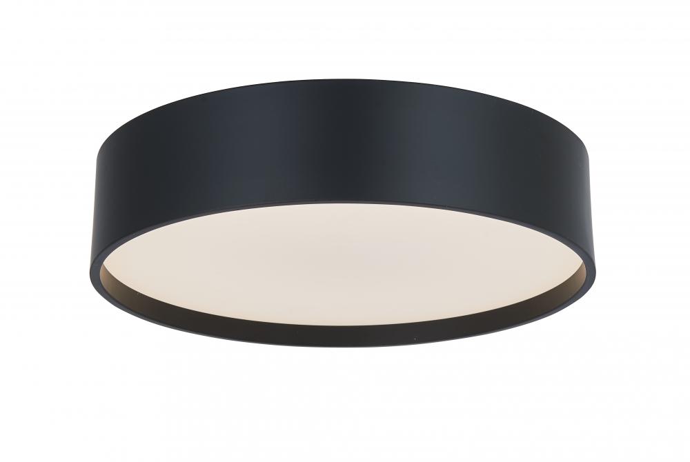 10&#34; 3CCT Metal Cylinder and Frosted Glass Flushmount