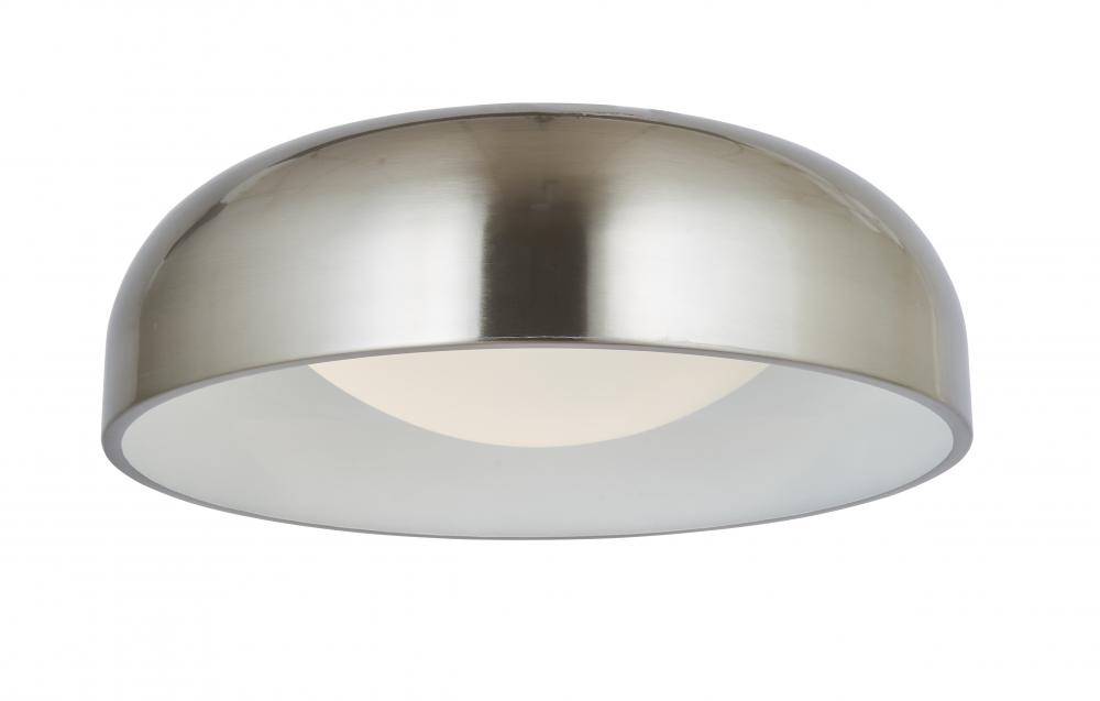 17&#34; 3CCT Inner Curve Flushmount with Opal Glass Diffuser