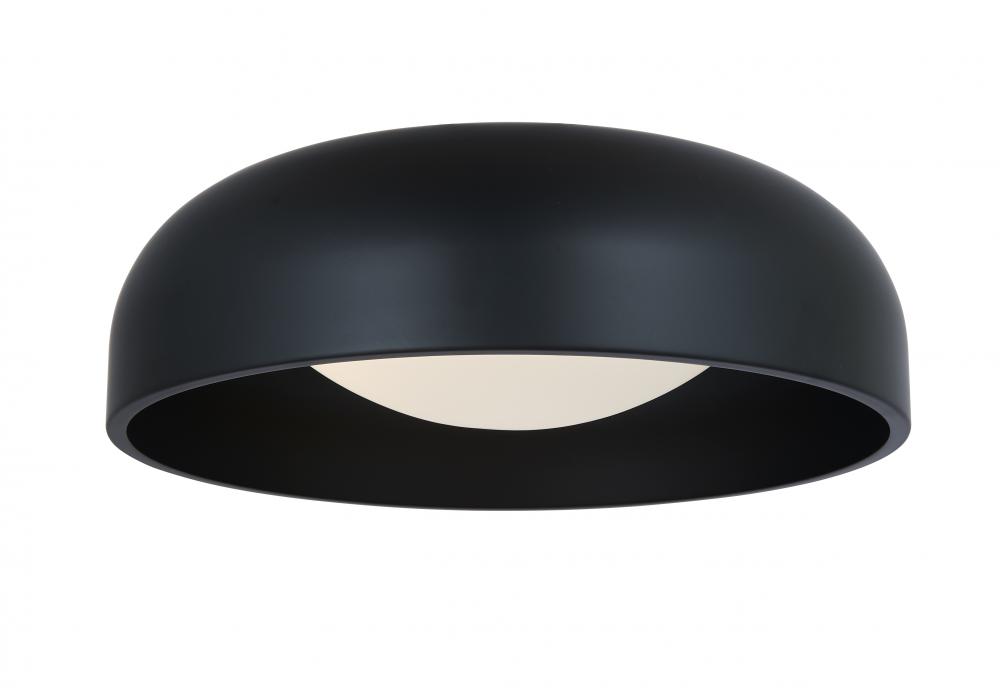 17&#34; 3CCT Inner Curve Flushmount with Opal Glass Diffuser